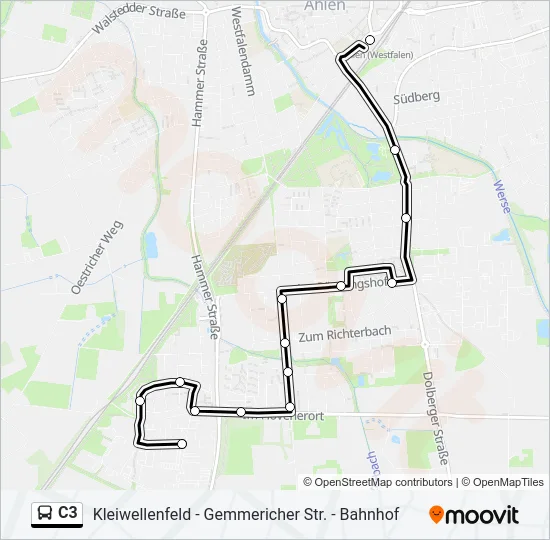 C3 Bus Line Map