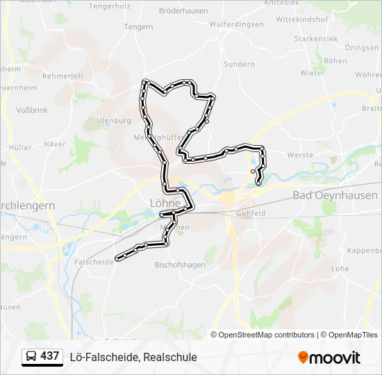 Автобус 437: карта маршрута