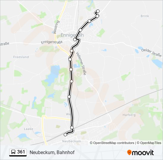 361 Route: Schedules, Stops & Maps - Neubeckum, Bahnhof (updated)