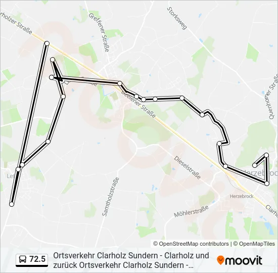 72.5 Bus Line Map