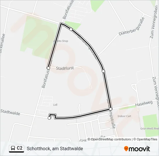 C2 Bus Line Map