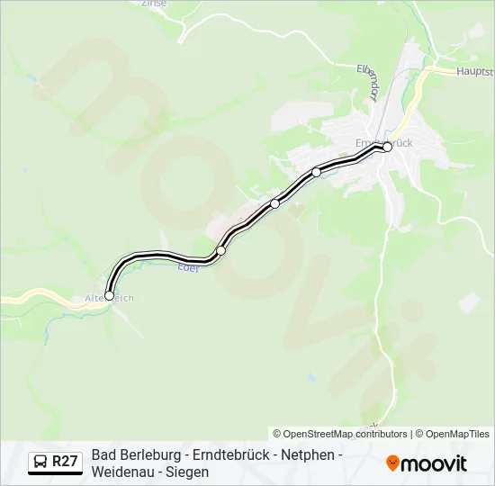 R27 Bus Line Map