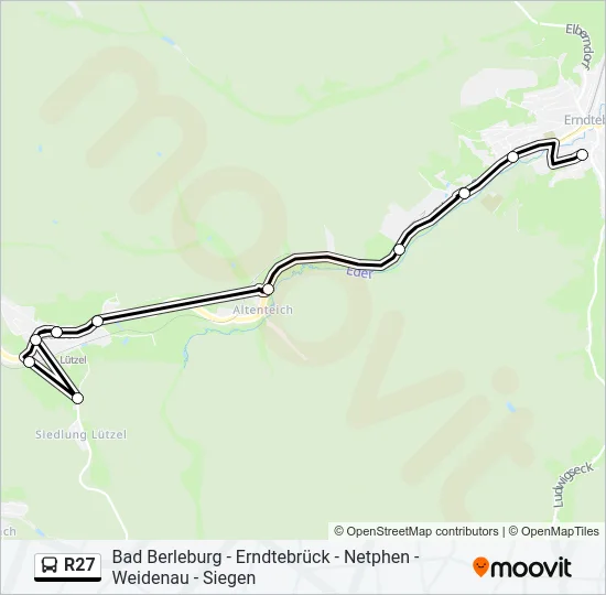 R27 Bus Line Map