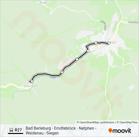 R27 Bus Line Map