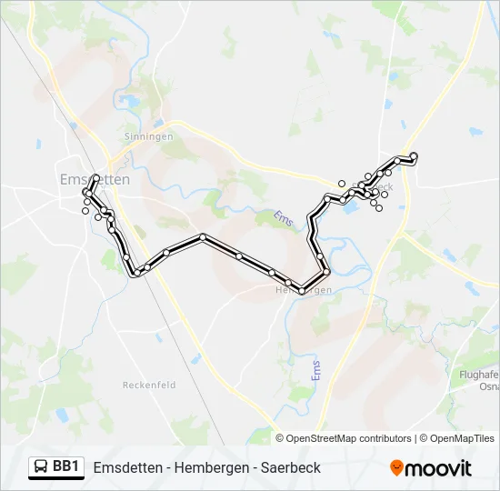 BB1 Bus Line Map
