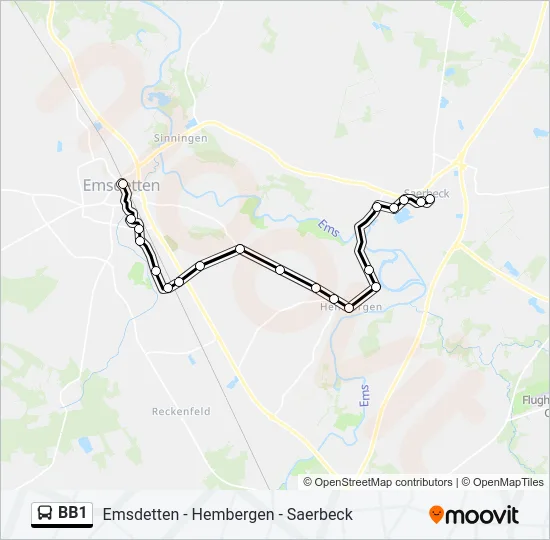 BB1 Bus Line Map