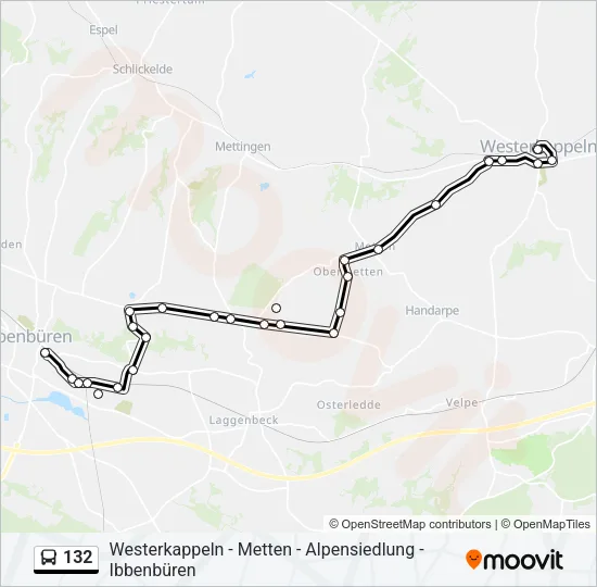 132 Bus Line Map