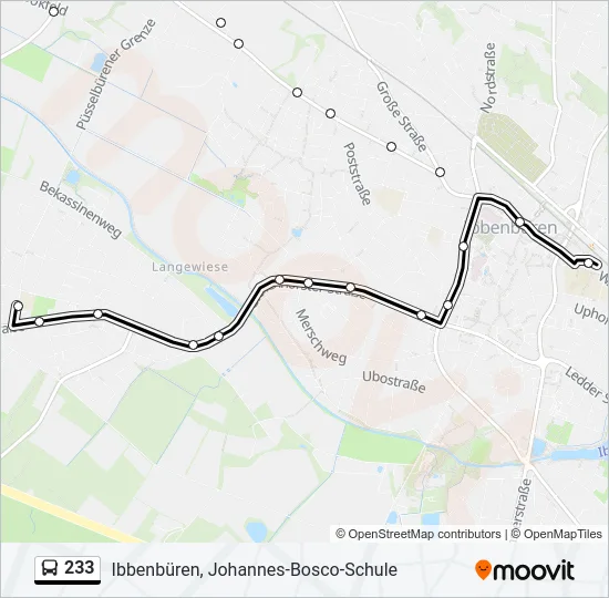 233 Bus Line Map