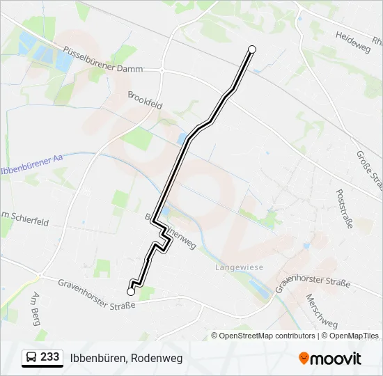 233 Bus Line Map