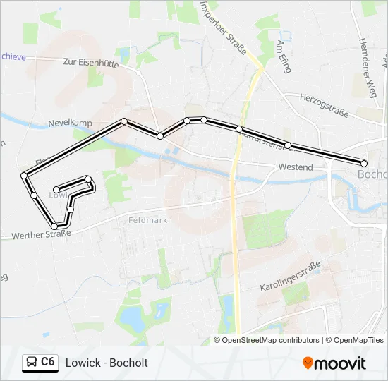 C6 Bus Line Map