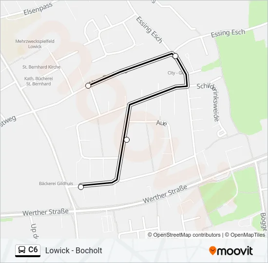 C6 Bus Line Map