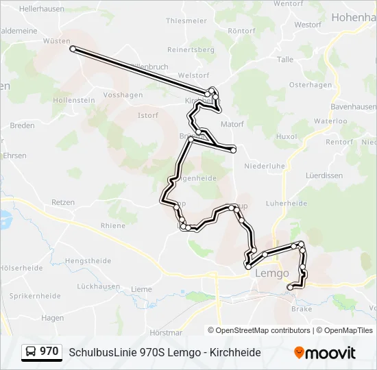 970 Bus Line Map