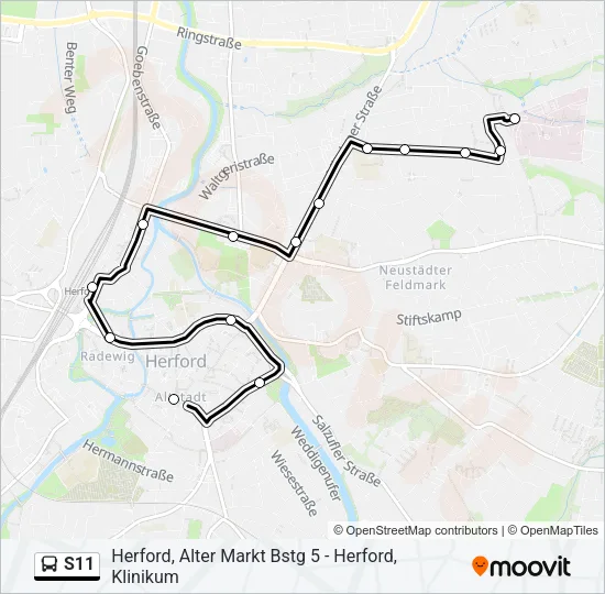 S11 Bus Line Map