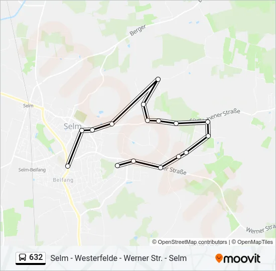 632 Bus Line Map