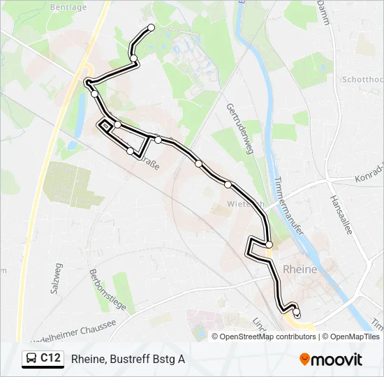 C12 Bus Line Map