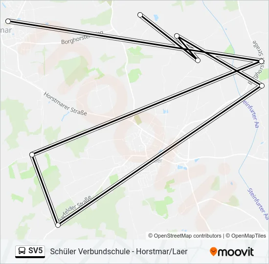 SV5 Bus Line Map