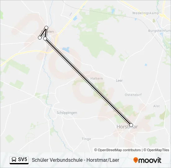 SV5 Bus Line Map