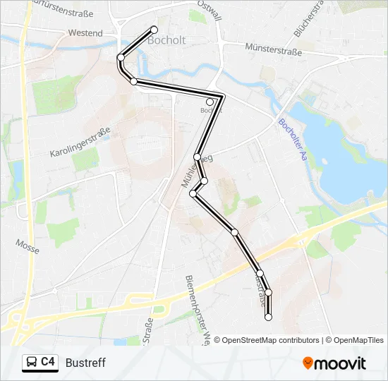 C4 Bus Line Map