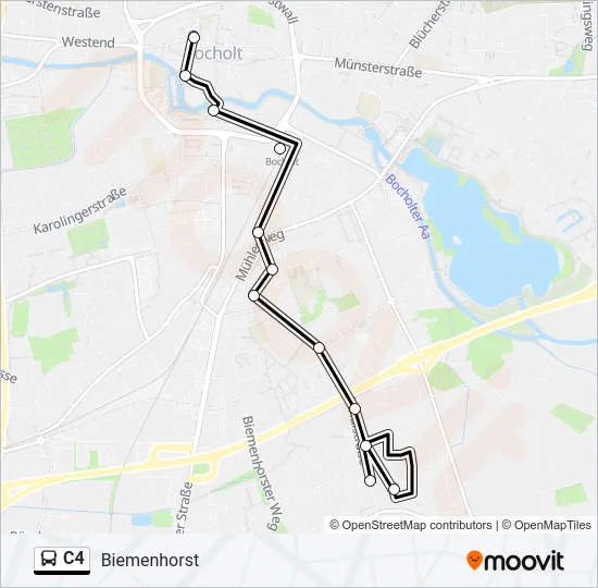 C4 Bus Line Map