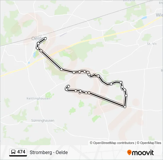 Автобус 474: карта маршрута