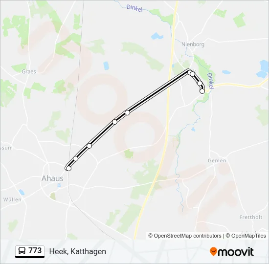 773 Bus Line Map