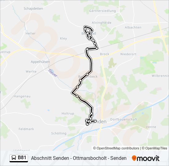 B81 bus Line Map