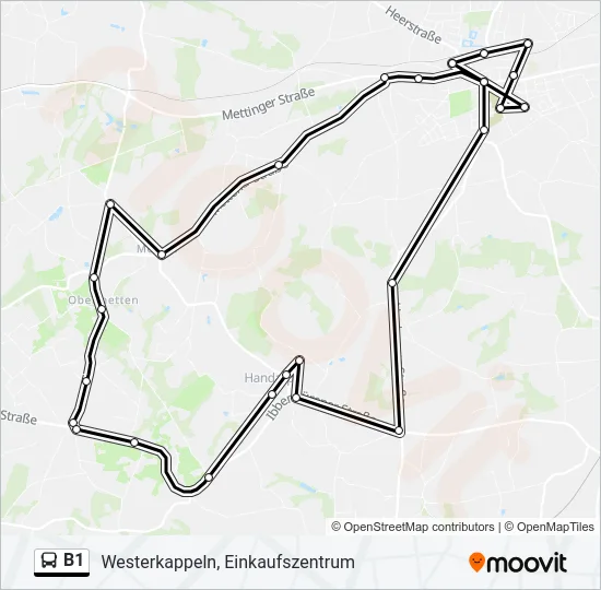 B1 Bus Line Map