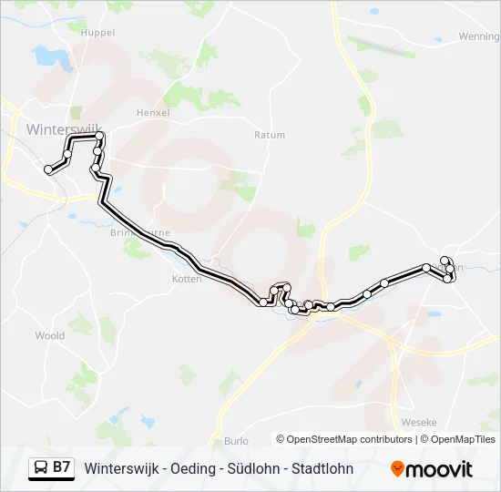 B7 Bus Line Map