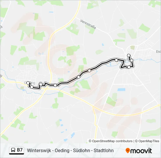 B7 Bus Line Map