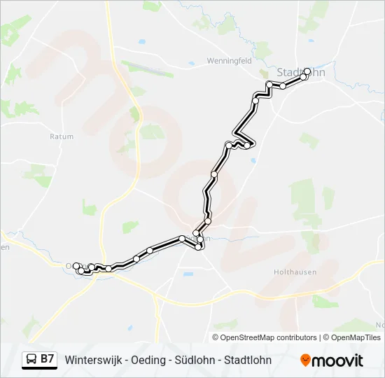 B7 Bus Line Map
