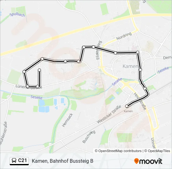C21 Bus Line Map