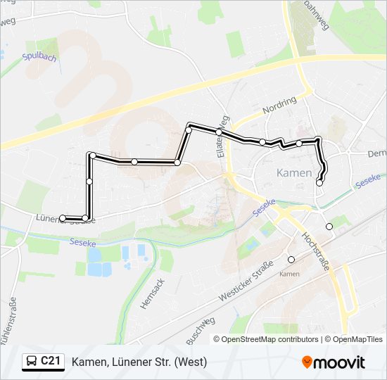 Buslinie C21 Karte