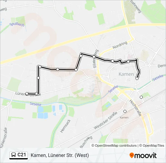 C21 Bus Line Map