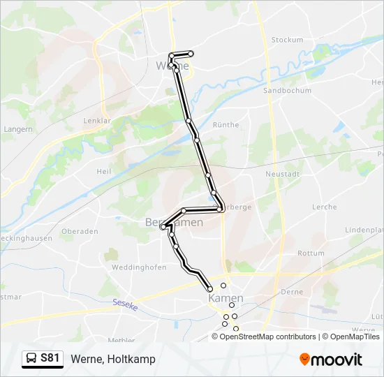 S81 Bus Line Map
