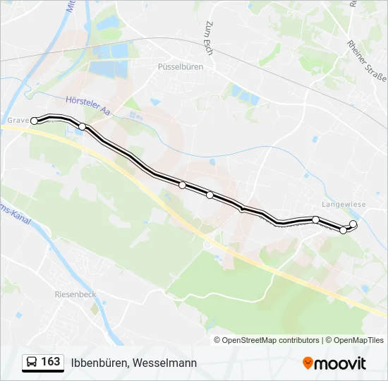 163 Bus Line Map