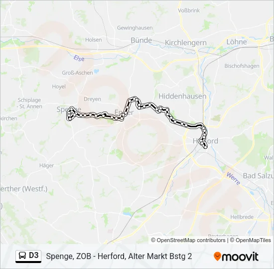 D3 Bus Line Map