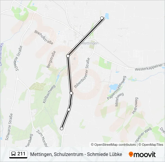 211 Bus Line Map