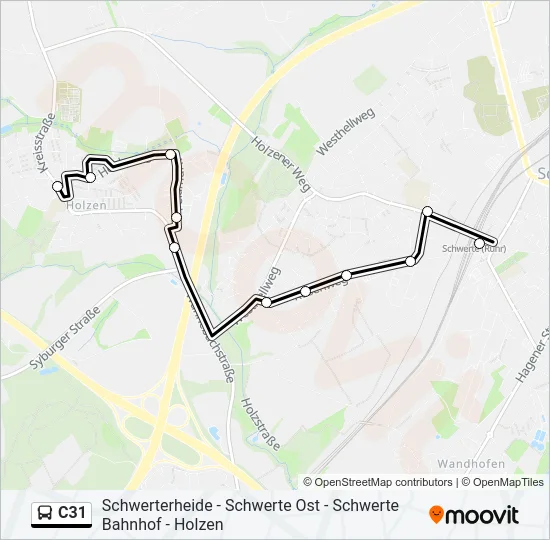 C31 Bus Line Map