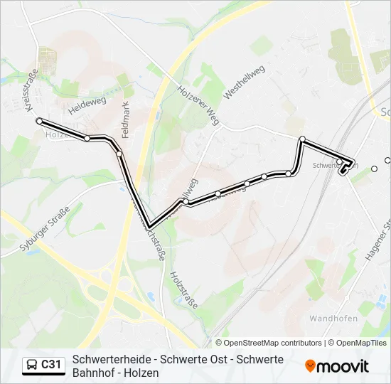 C31 Bus Line Map