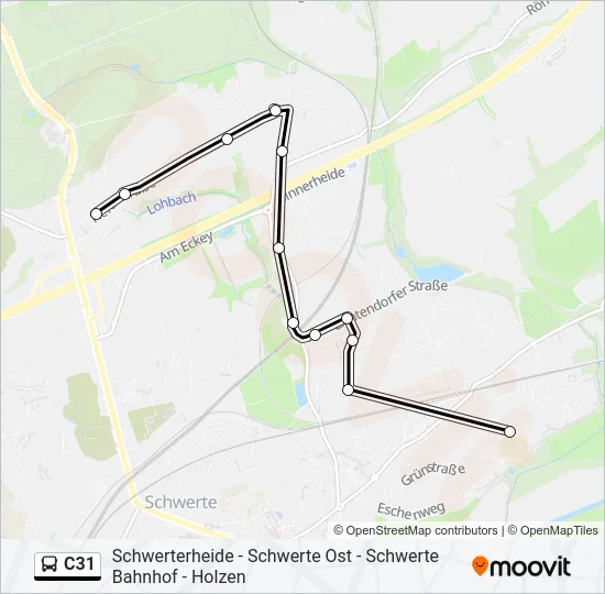 C31 Bus Line Map