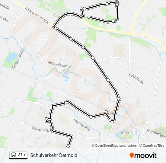 717 Bus Line Map