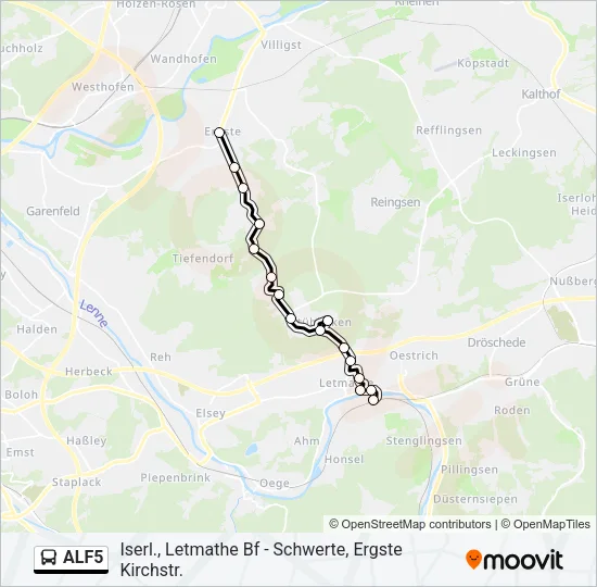 ALF5 Bus Line Map