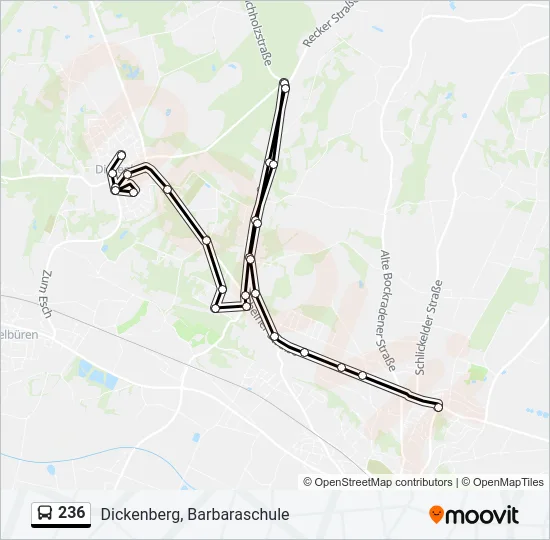 236 Bus Line Map
