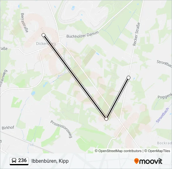 236 Bus Line Map