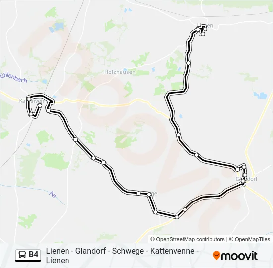 B4 Bus Line Map