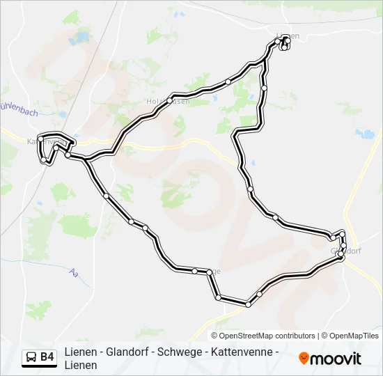 B4 Bus Line Map