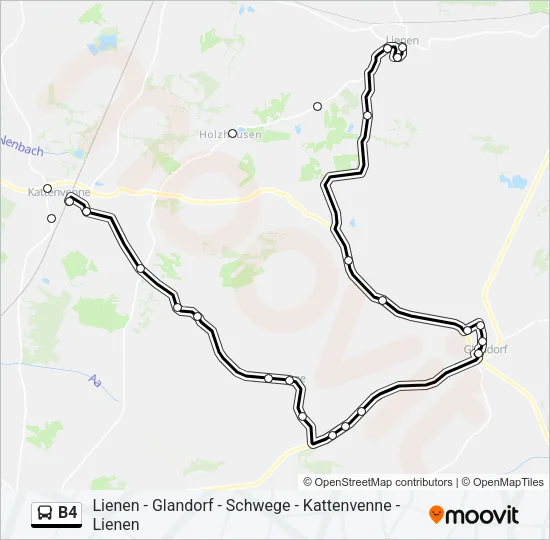 B4 Bus Line Map