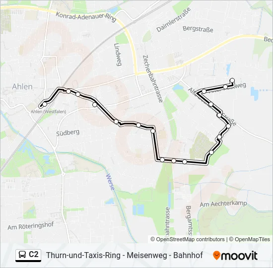 C2 Bus Line Map