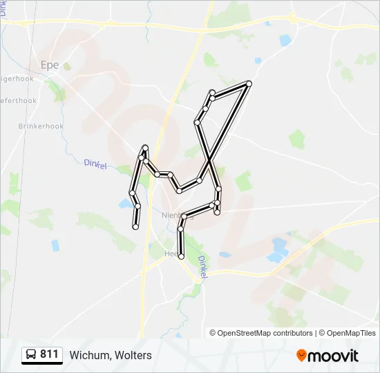 811 Bus Line Map