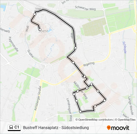 C1 Bus Line Map